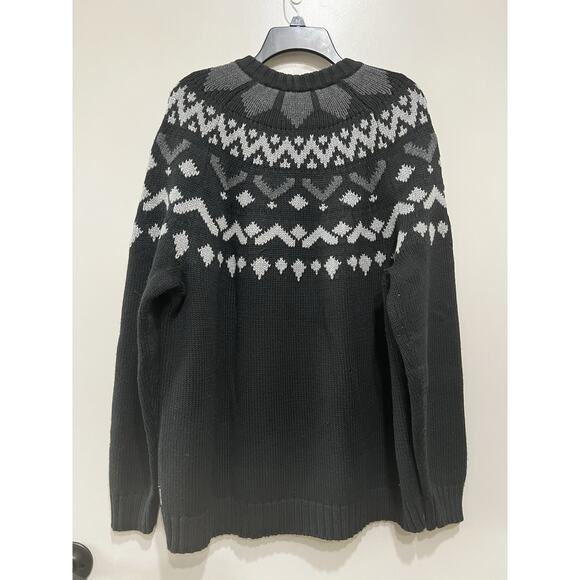 Armani Exchange A|X Mens Fair Isle Sweater Cable Knit Crew Neck heavyweight XXL - Picture 3 of 11